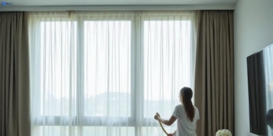 Delicate sheer drape cleaning upper-mount-gravatt Matty Curtain Cleaning